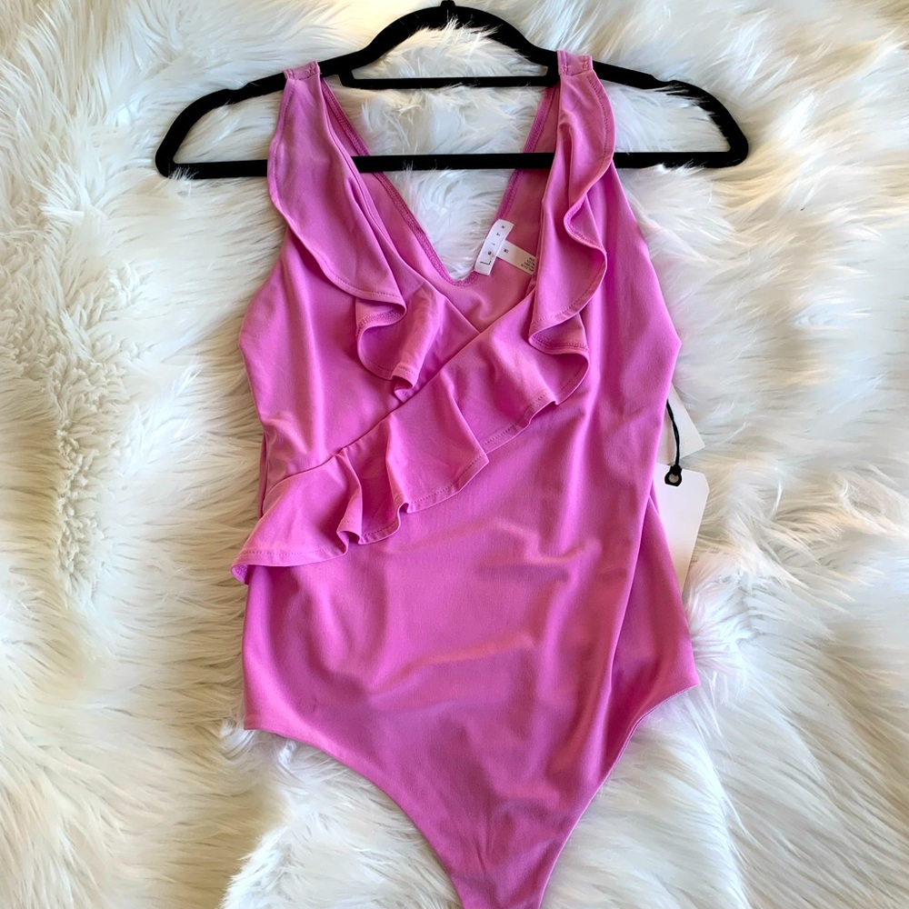 Nordstrom Pink bodysuit, medium